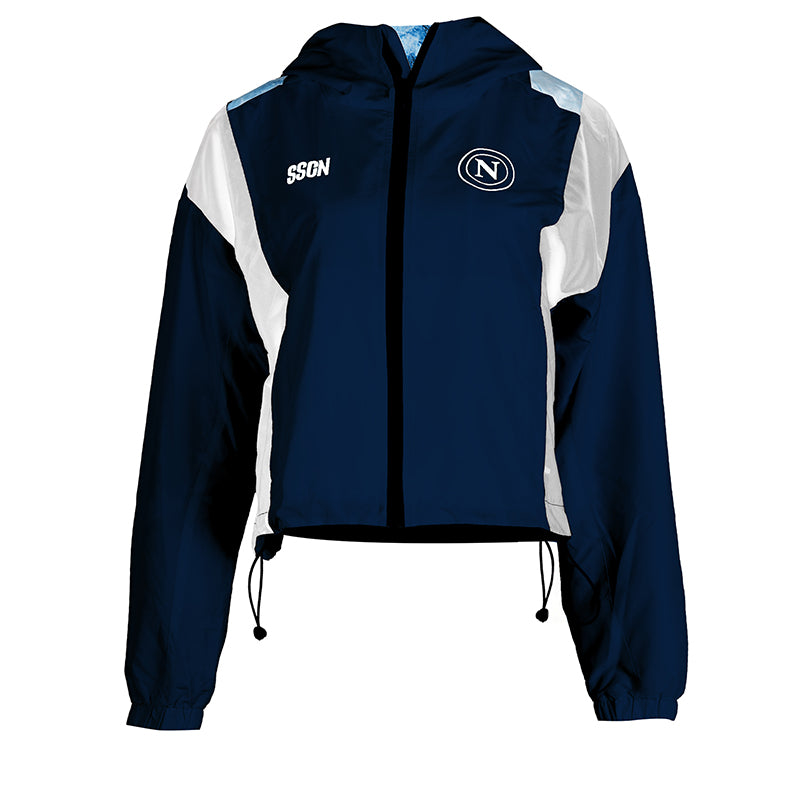 ssc napoli marechiaro navy blue full zip jacket